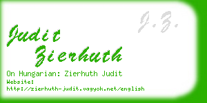 judit zierhuth business card